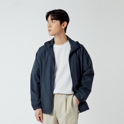 JK115_캐주얼 바람막이자켓 네이비
